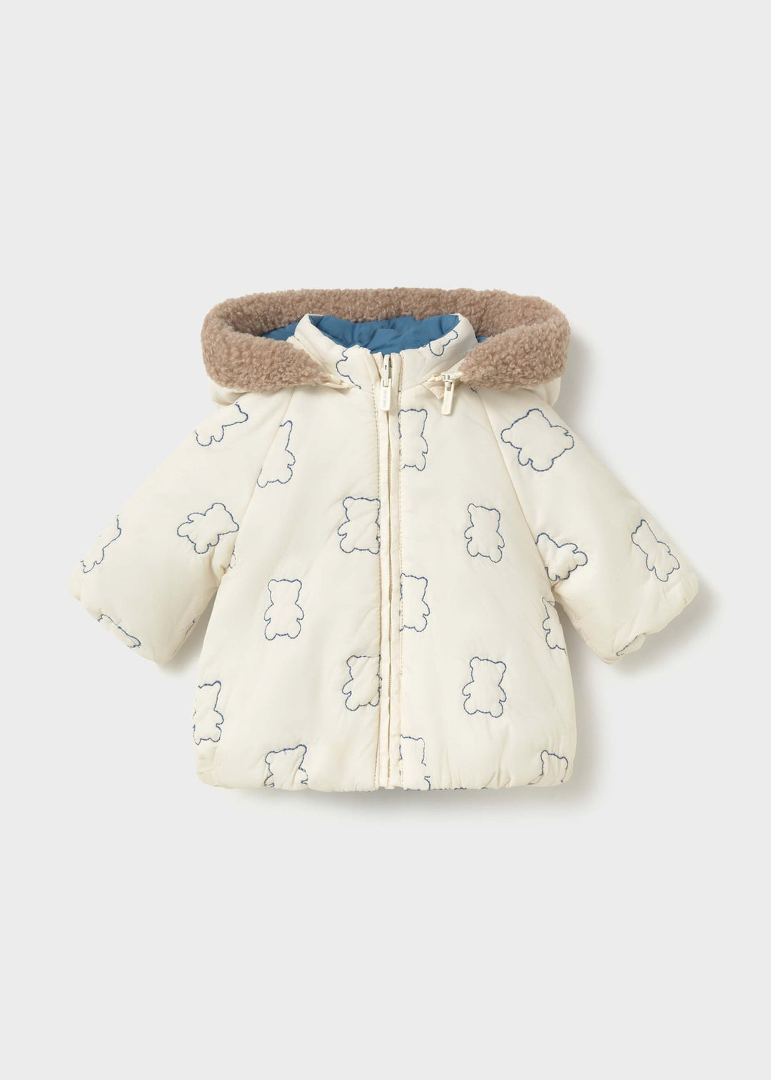 Mayoral Newborn Reversible Coat - Night