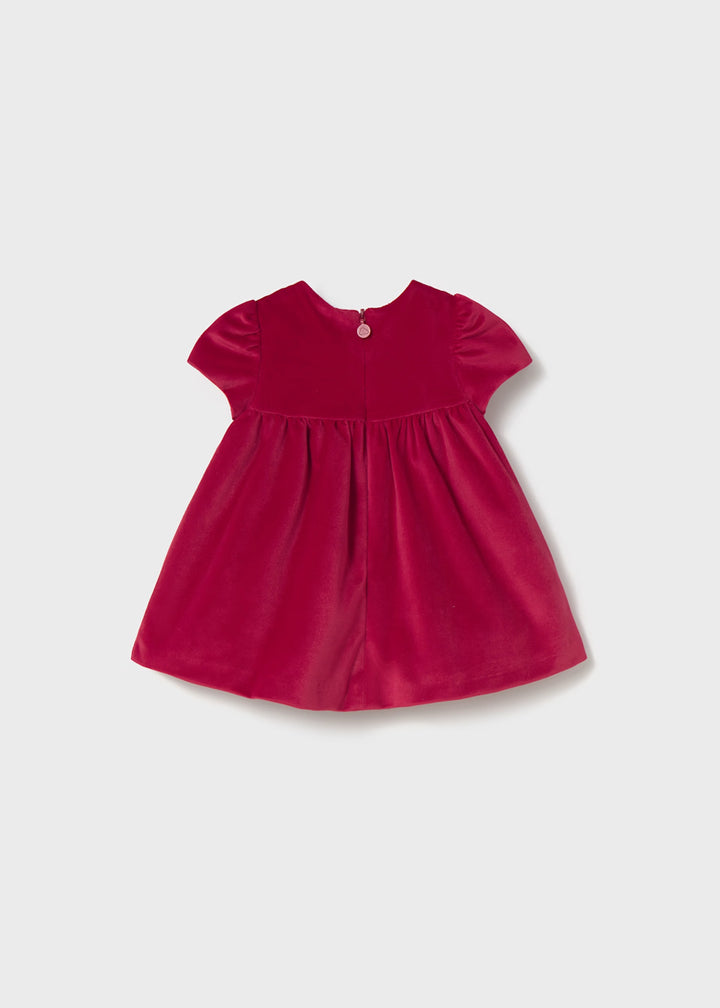Newborn Red velvet dress 2816