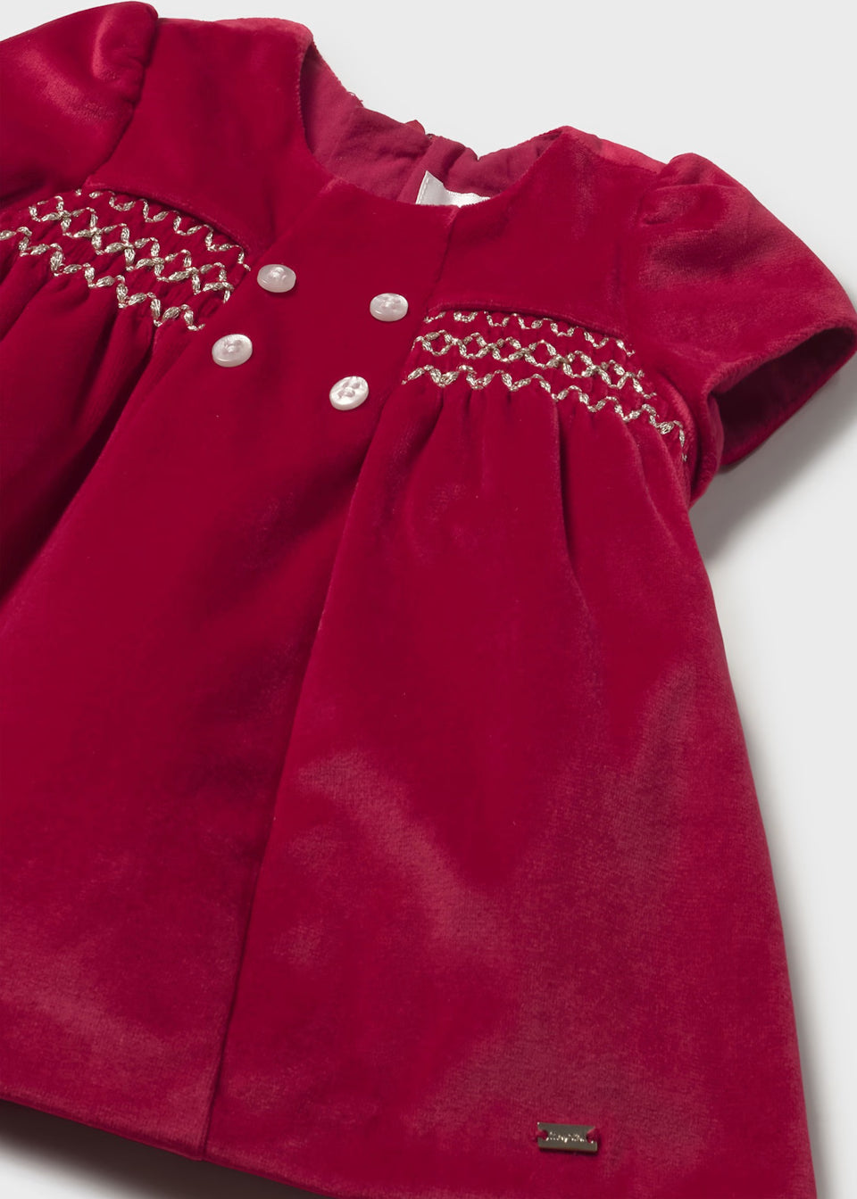 Newborn Red velvet dress 2816
