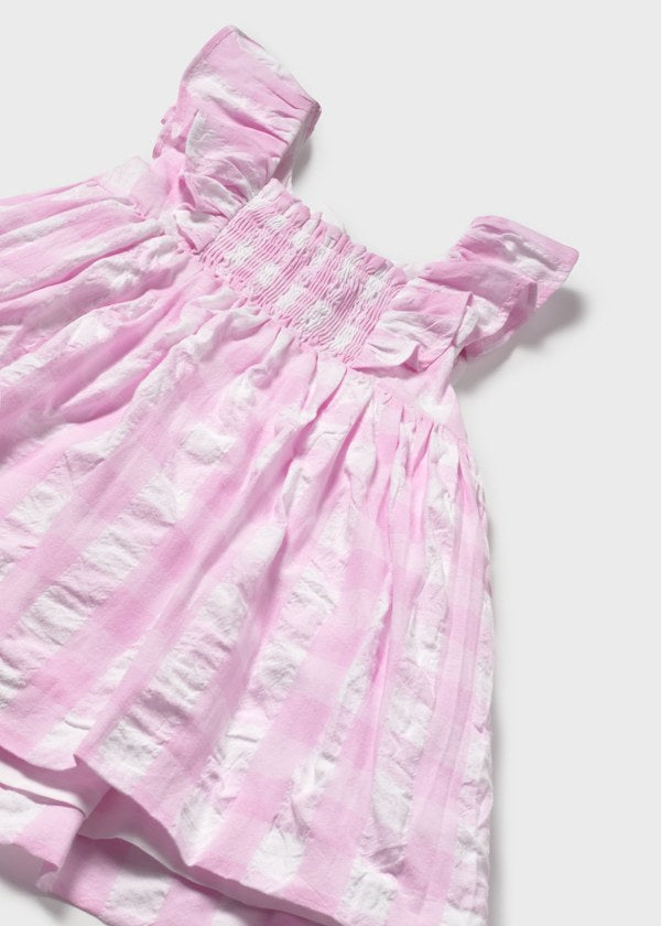 Mayoral Baby Gingham Dress with Nappy Cover 1912