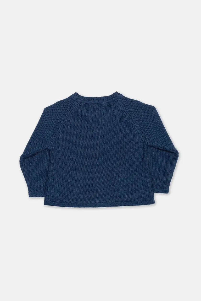 Navy Flower Cardi