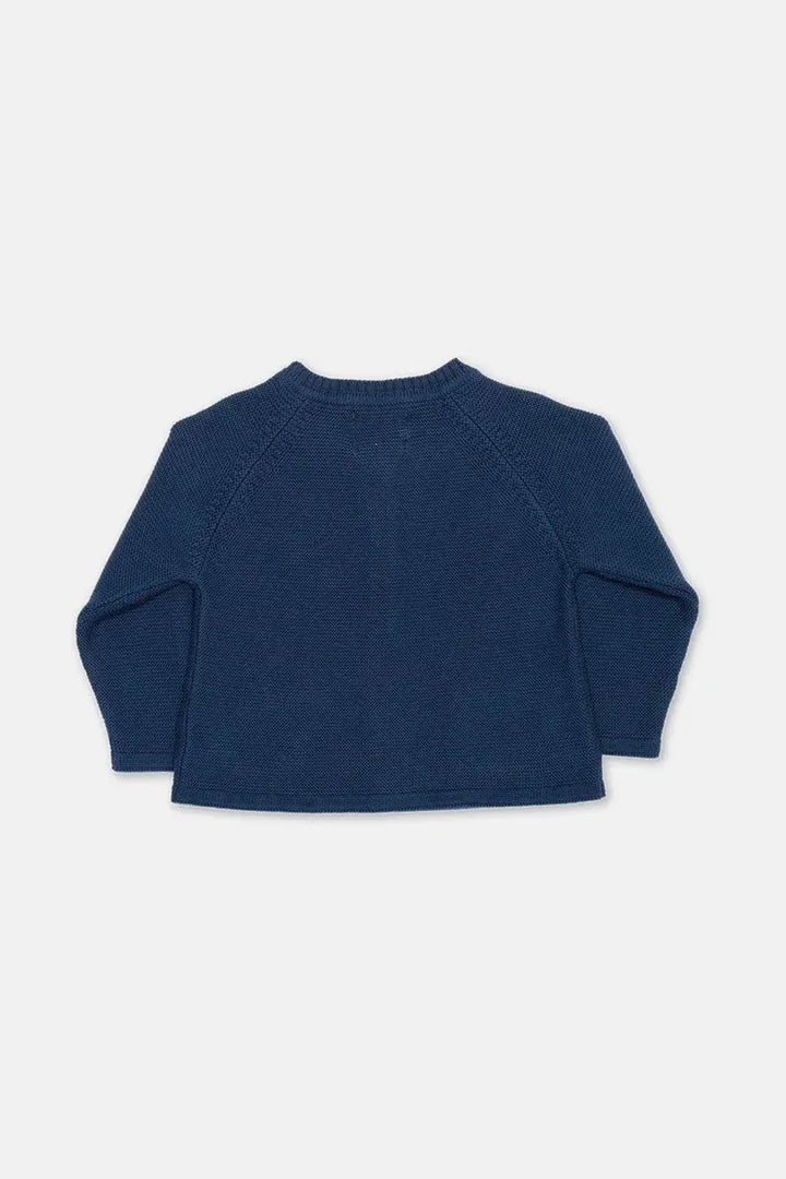 Navy Flower Cardi