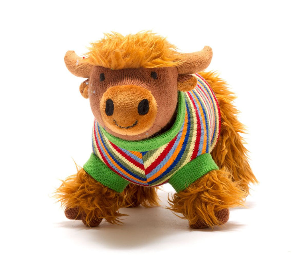 Highland Cow Toy Stripe Jumper Large