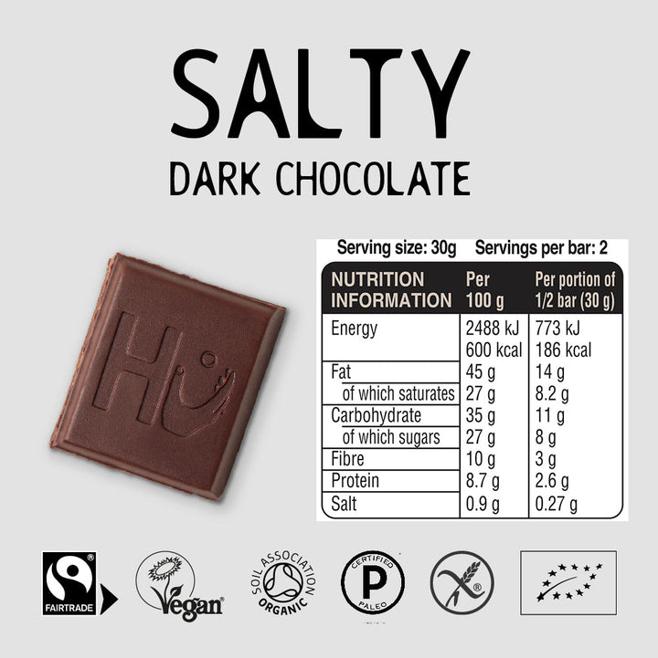 HU Organic Salty Dark Chocolate 60g