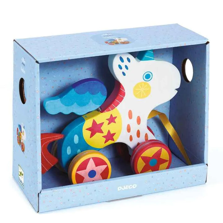 Vadim Unicorn Pull Along Toy