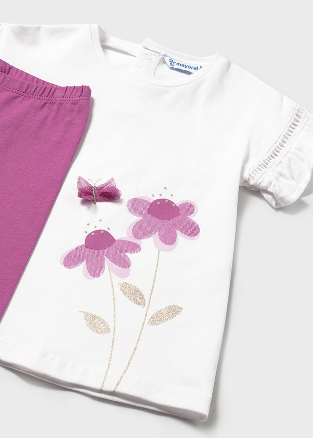 Mayoral Orchid Butterfly Leggings and Top Set 1734