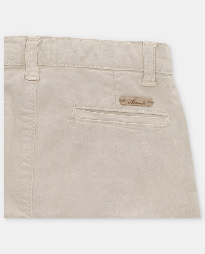 Martin Aranda Chino Pants Woven Boy Twill - Beige (Caravia)