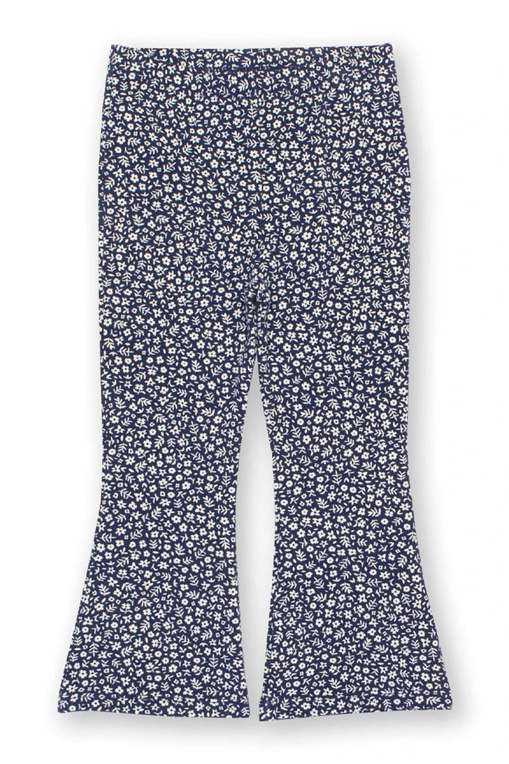Kite Pixie Petals joggers in navy and cream organic cotton stretch jersey