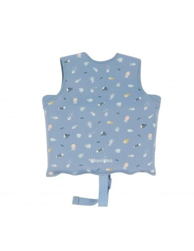 Children's Swim Float Vest - Blue Fishes