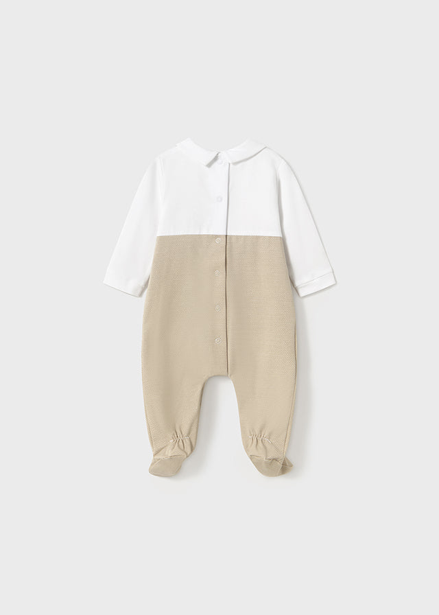 Mayoral Neutral Beige Baby Bodysuit 1704