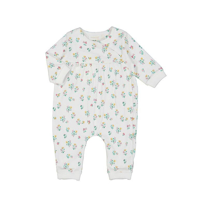 Mayoral Floral Jade Romper with Foot Covers 1753