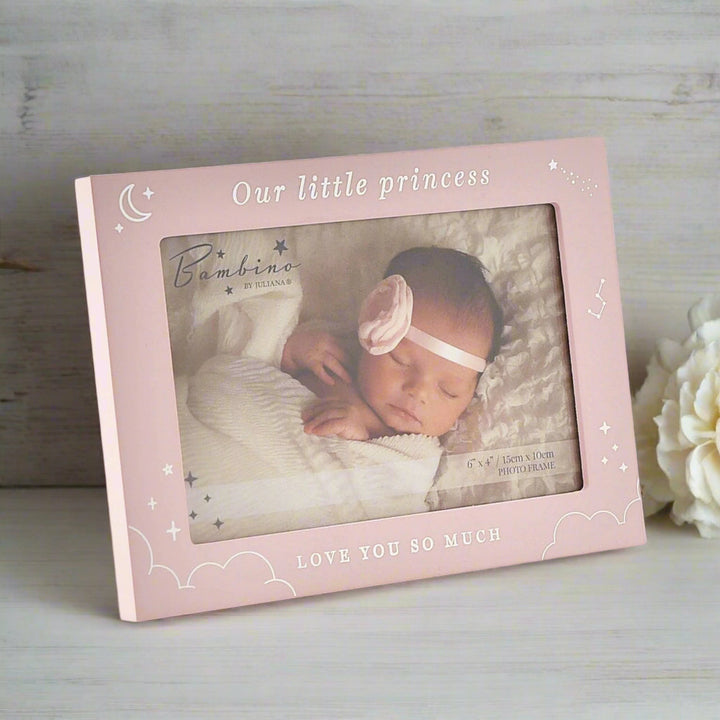 Our Little Princess Pink Wooden Photo Frame