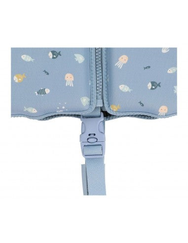 Children's Swim Float Vest - Blue Fishes