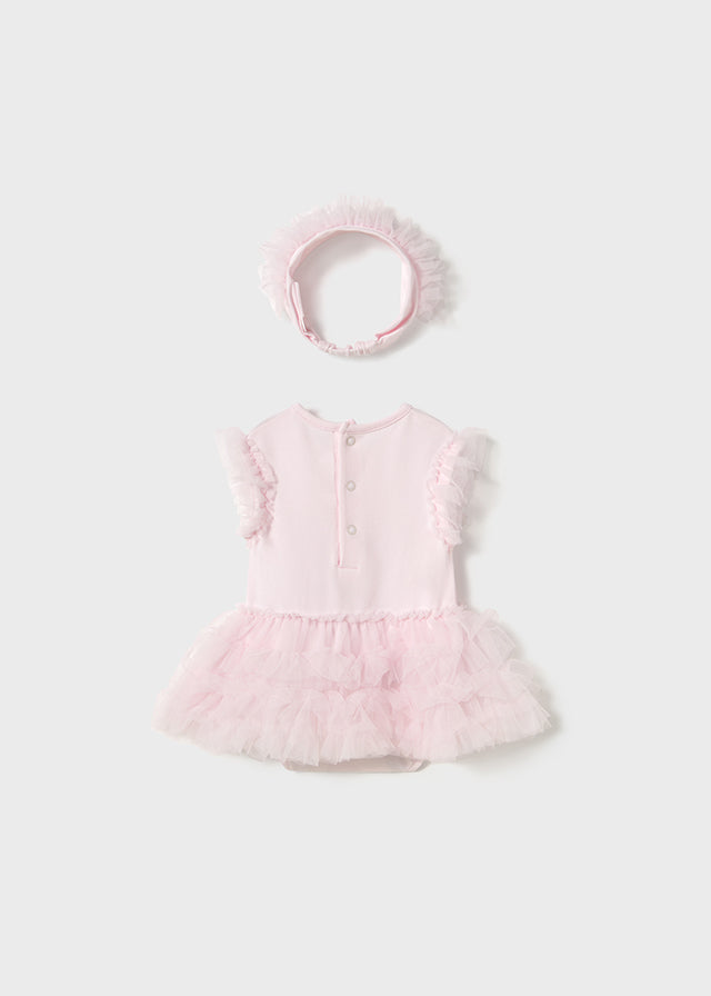 Mayoral Pink Tutu with Headband 1756