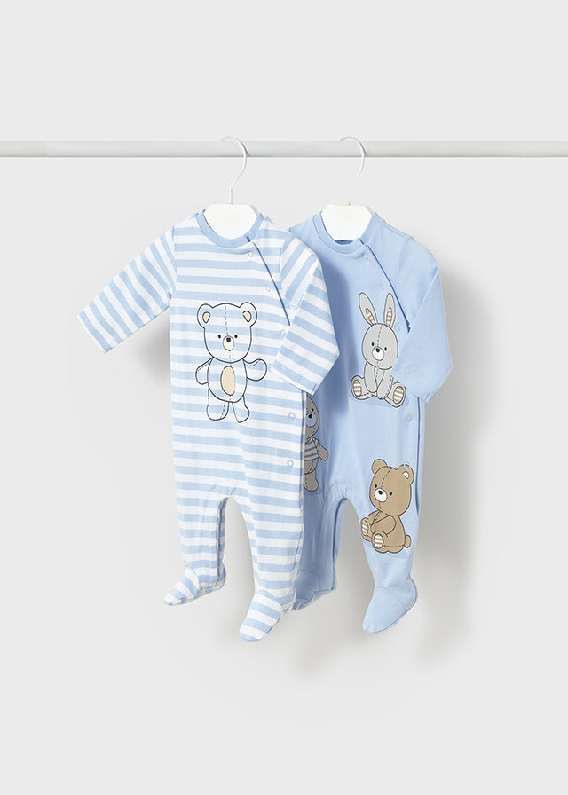 Mayoral Blue Teddy Romper 1709