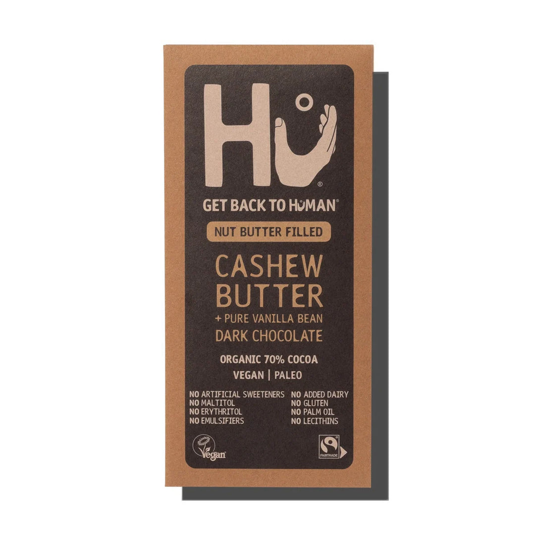 HU Organic Cashew Butter & Pure Vanilla Bean Dark Chocolate 60g