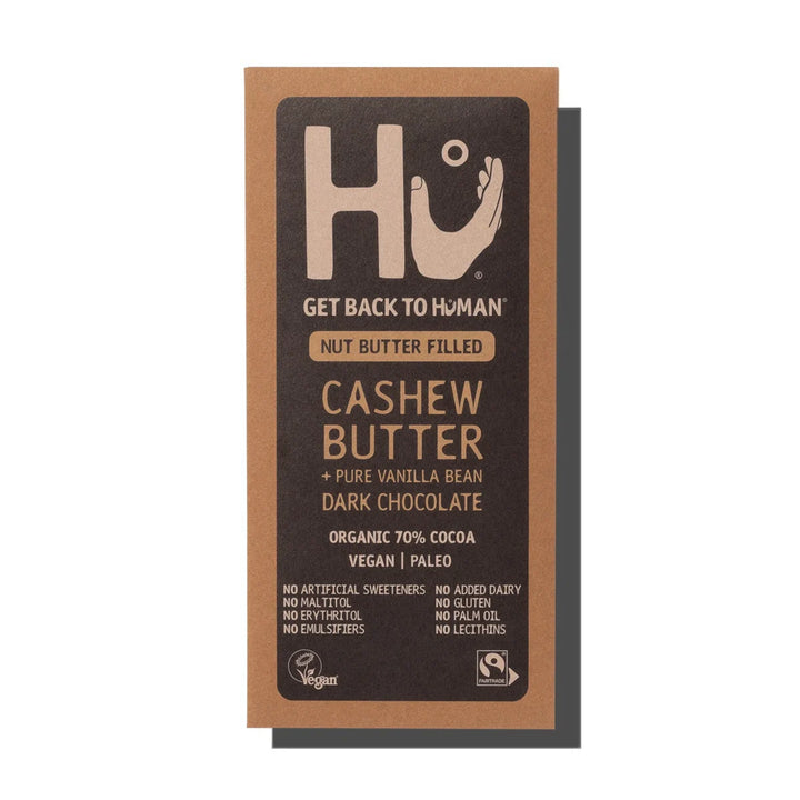 HU Organic Cashew Butter & Pure Vanilla Bean Dark Chocolate 60g