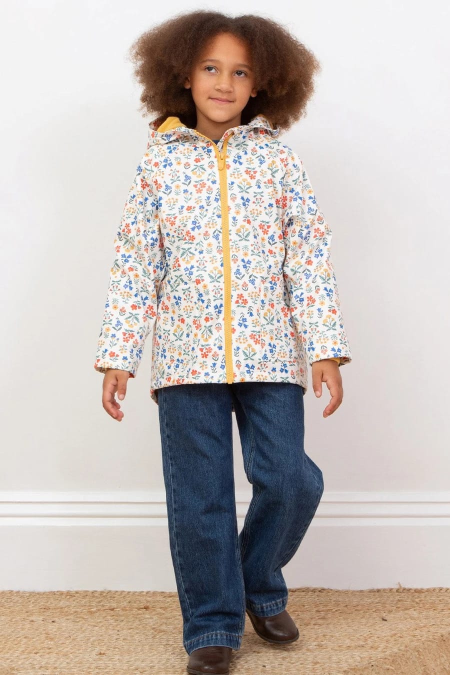 Fairy Flowers Splash Coat Fleeced