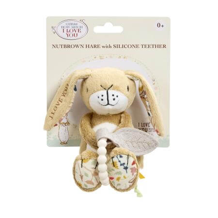 Guess How Much I Love You - Nutbrown Hare with Silicone Teether
