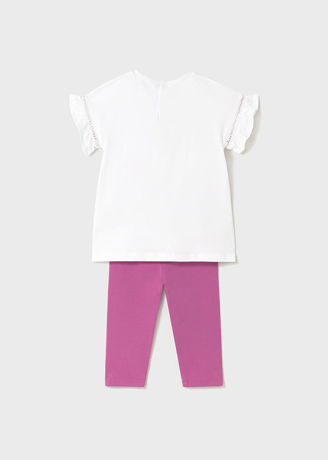 Mayoral Orchid Butterfly Leggings and Top Set 1734