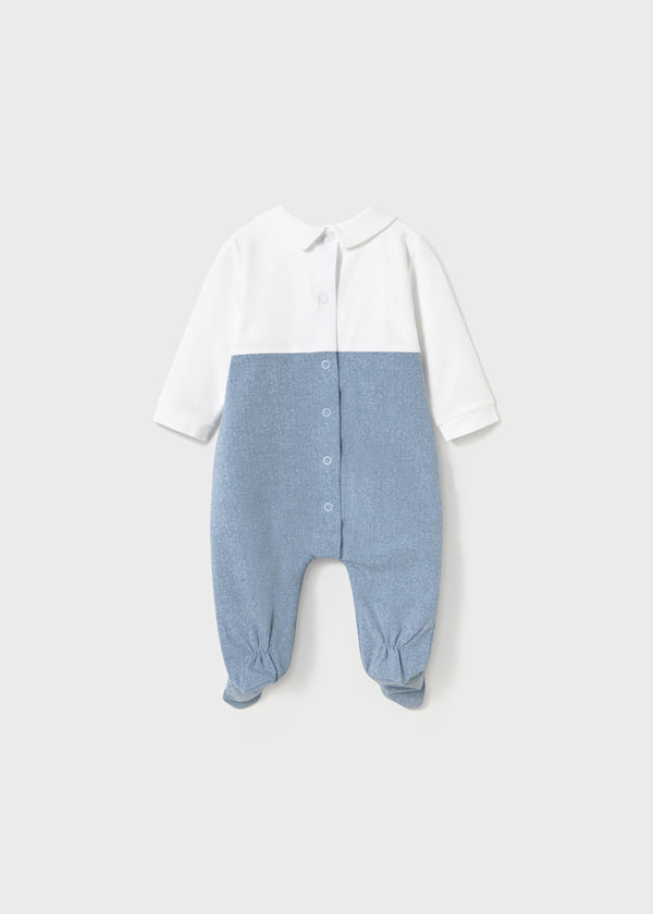 Mayoral Denim Blue Baby Bodysuit 1704