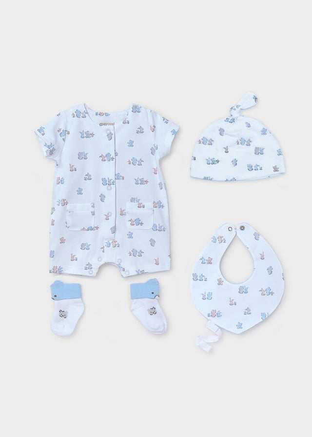 Mayoral Sky Blue Baby Gift Set 9910