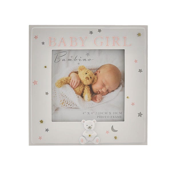 Baby Girl Photo Frame - Resin
