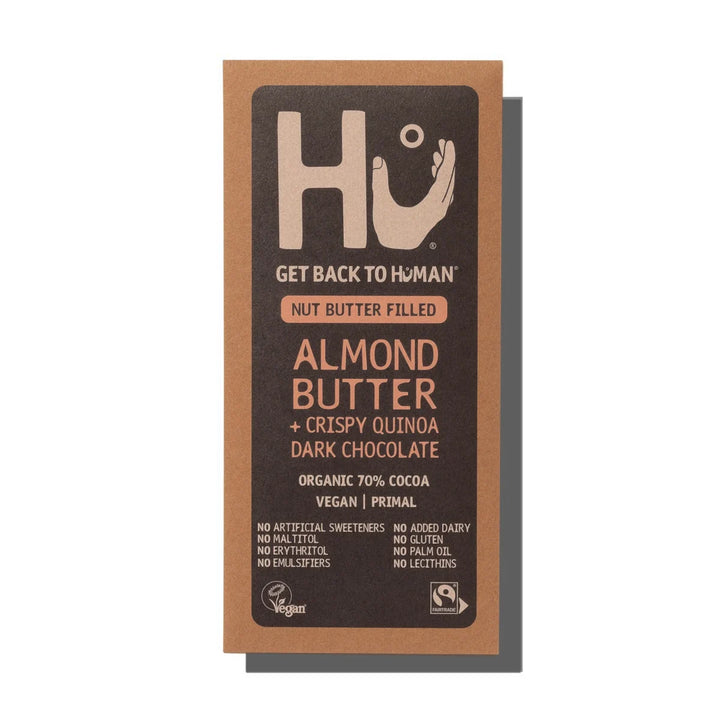 HU Organic Almond Butter & Crispy Quinoa Dark Chocolate 60g