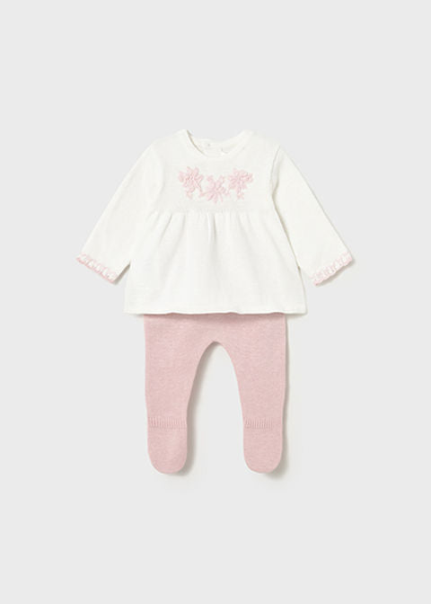 Mayoral Baby Pink Jumper and Legging Set 2553