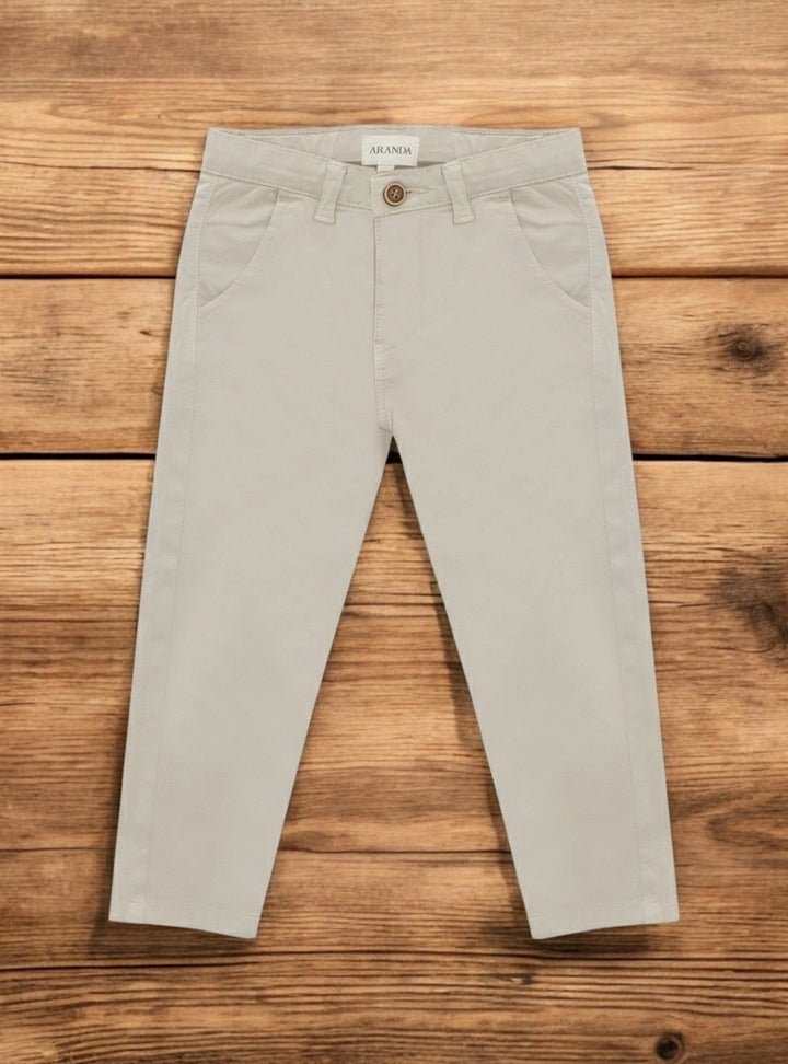 Martin Aranda Chino Pants Woven Boy Twill - Beige (Caravia)