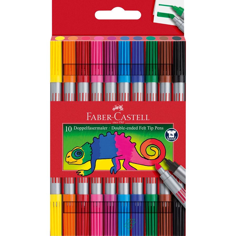 Faber-Castell 10 Double-Ended Felt Tip Pens