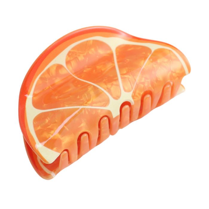 Orange Slice Hair Claw Clip