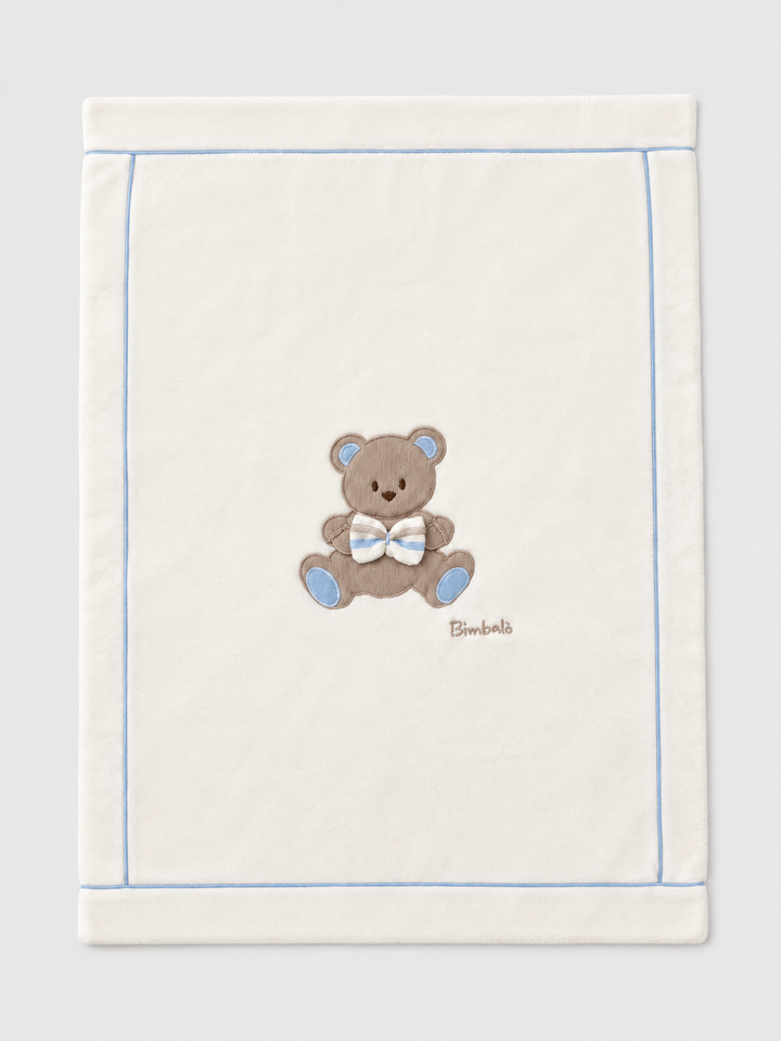 Bimbalò Baby Boy Blanket - Panna Blue