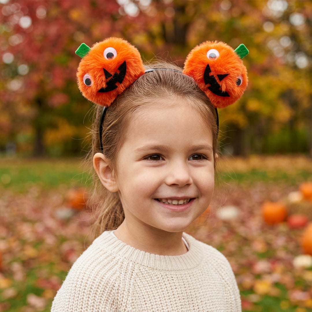 Halloween pumpkin headband for kids