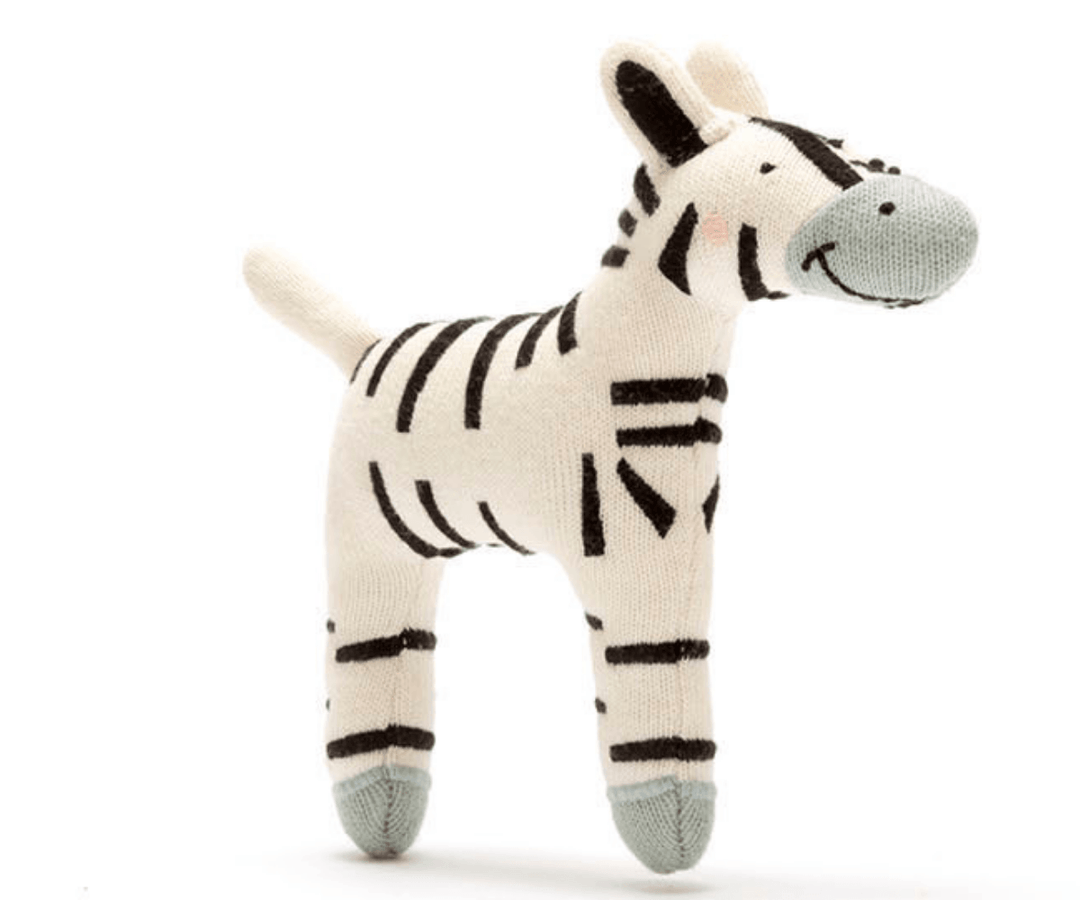 Organic Knitted Zebra Small
