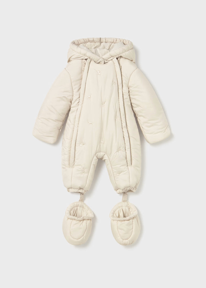 Mayoral unisex baby light beige snowsuit 2603